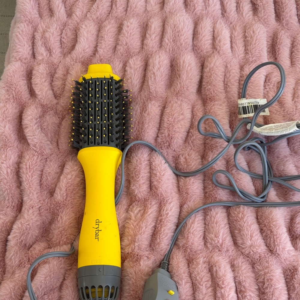Drybar Vibrant Yellow and Gray Styling Brush